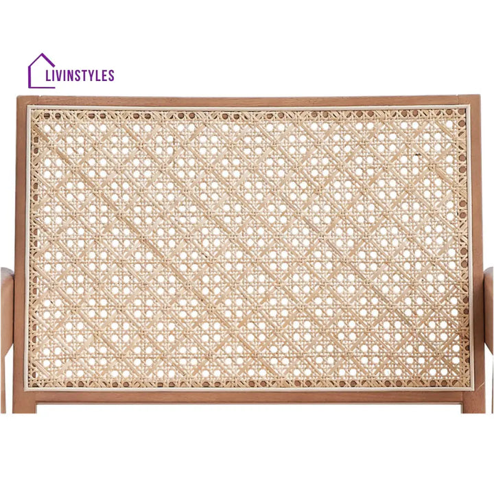 Naira Solid Wood and Fabric Arm Chair | Living Room Chair | Lounge Chair