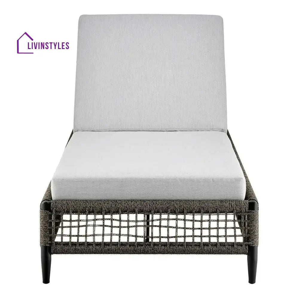 Najwa Outdoor All-Weather Rope Lounger with Cushions - Lounger Set