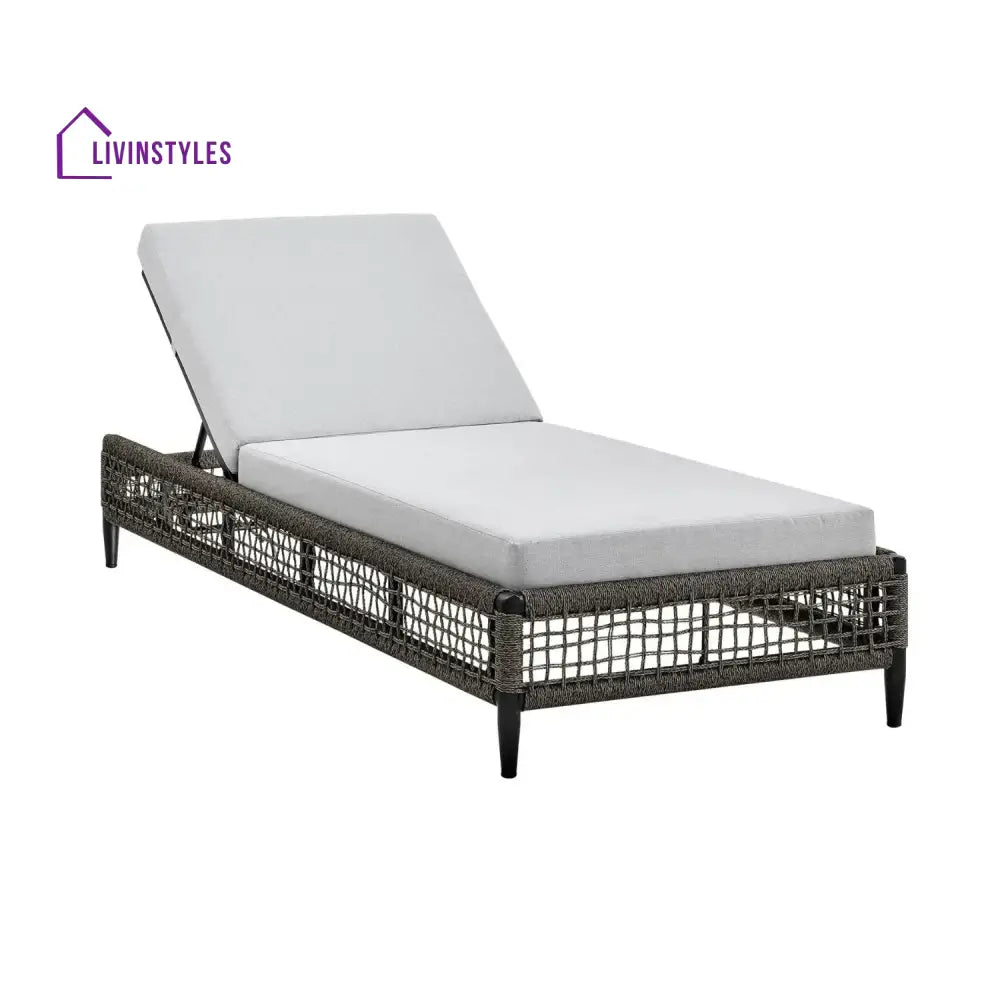 Najwa Outdoor All-Weather Rope Lounger with Cushions - Lounger Set