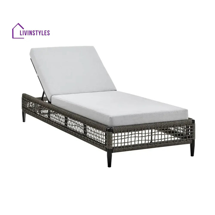 Najwa Outdoor All-Weather Rope Lounger with Cushions - Lounger Set