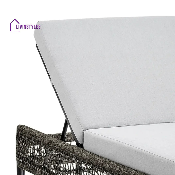 Najwa Outdoor All-Weather Rope Lounger with Cushions - Lounger Set