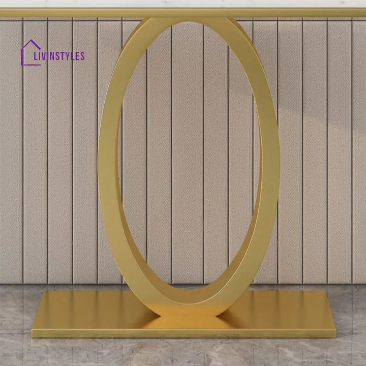 Naman Stainless Steel Console Table for Living Room
