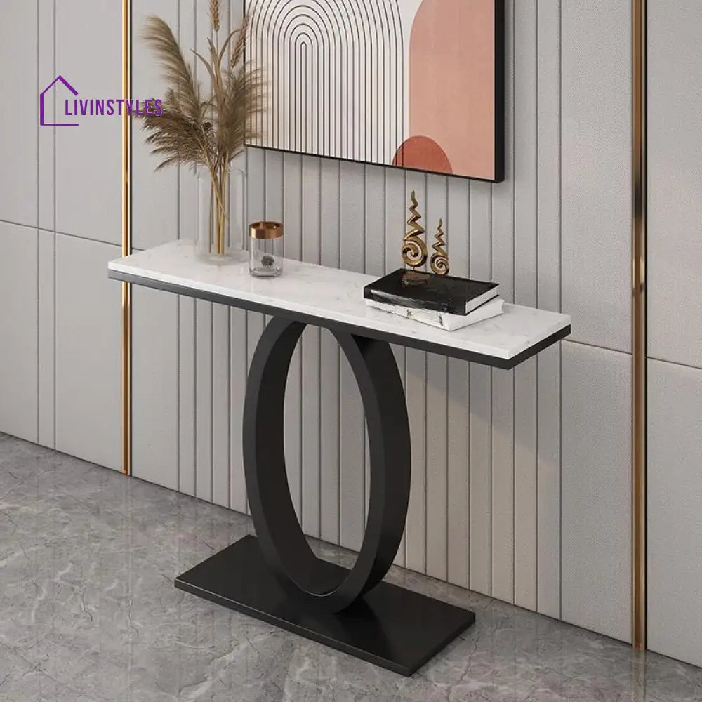 Naman Stainless Steel Console Table for Living Room