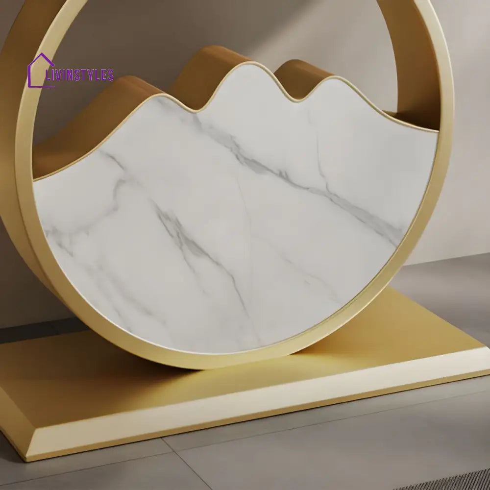 Naman Stainless Steel Living Room Console Table