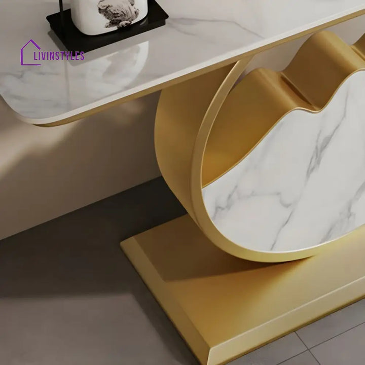 Naman Stainless Steel Living Room Console Table