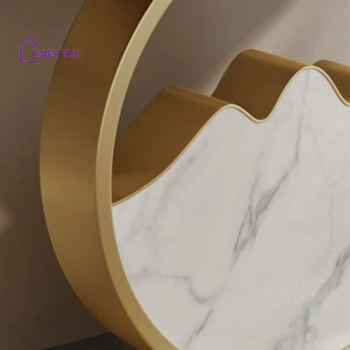 Naman Stainless Steel Living Room Console Table