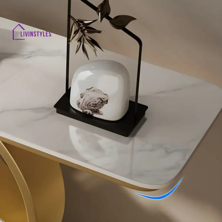 Naman Stainless Steel Living Room Console Table