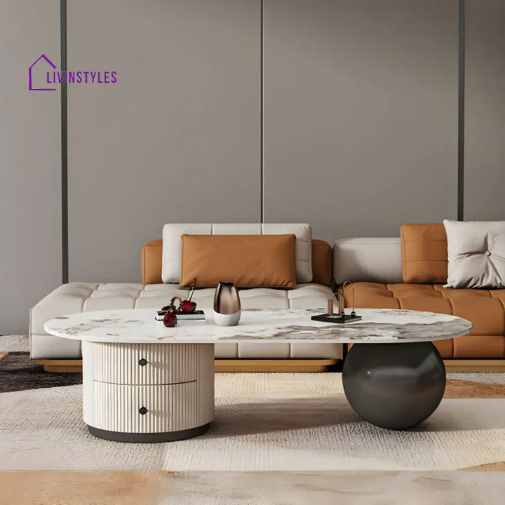 Namira Stainless Steel Coffee Table for Living Room