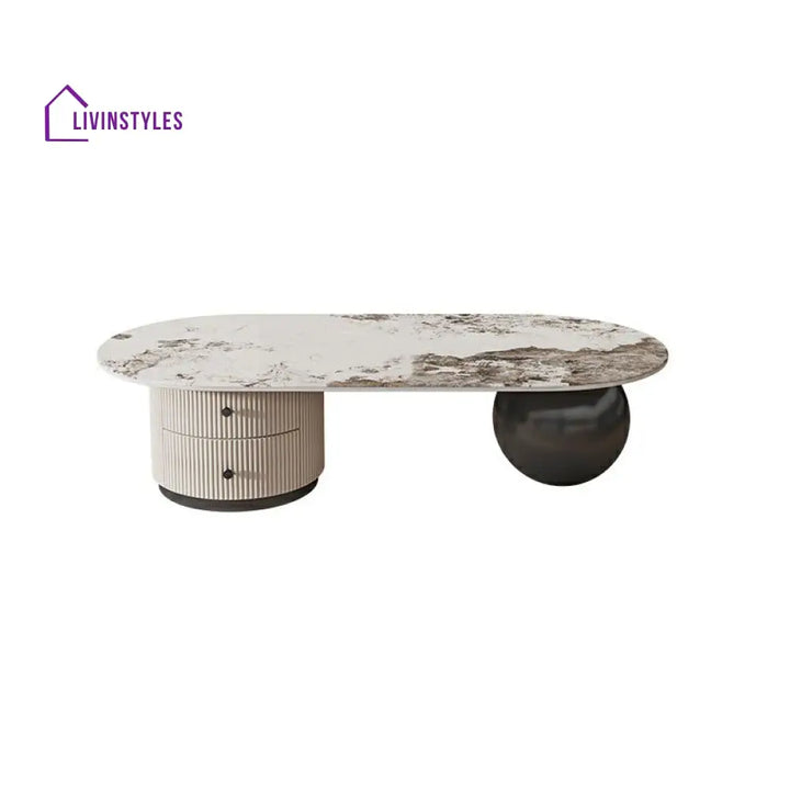Namira Stainless Steel Coffee Table for Living Room