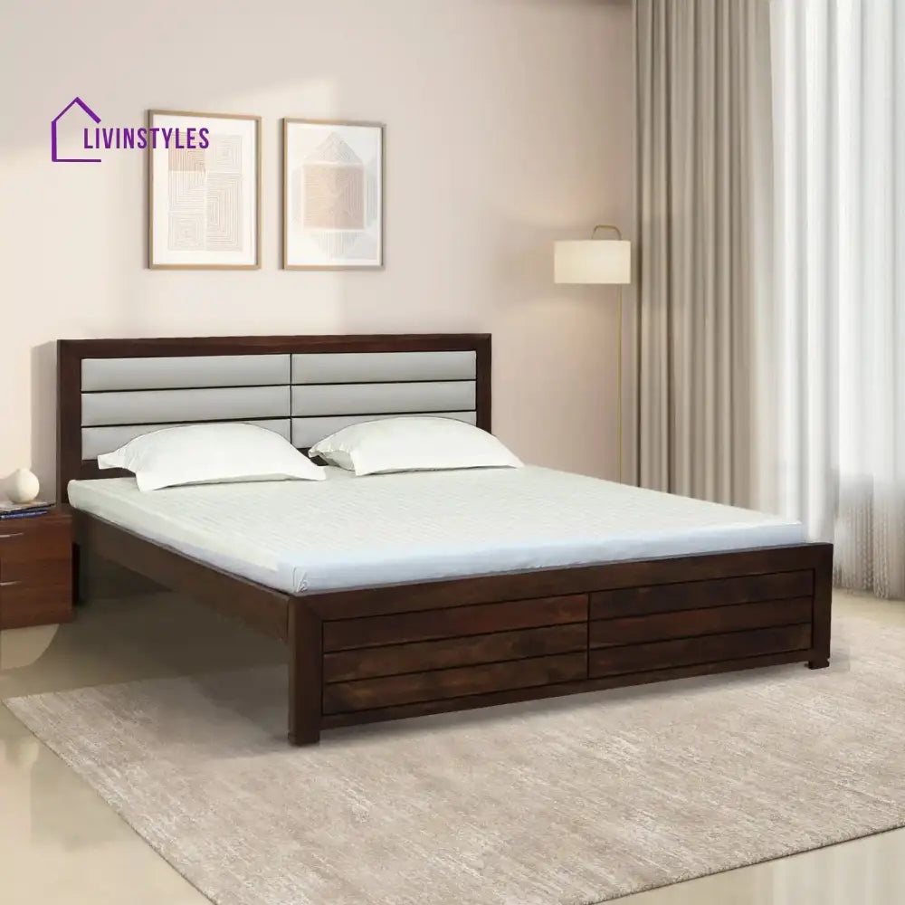 Moscow Sheesham Wood Beds Queen / Teak Bed without storage