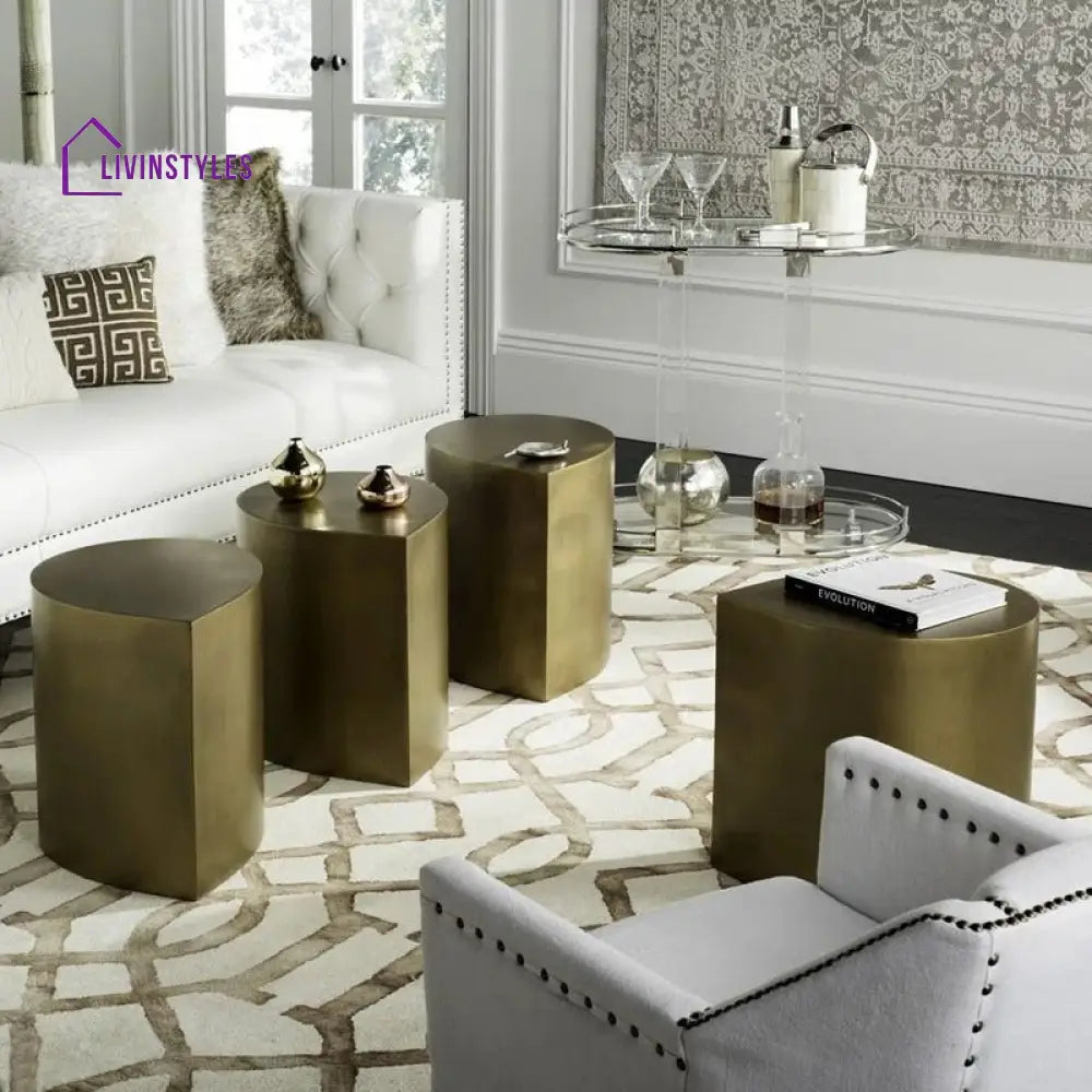 Nandini Stainless Steel Coffee Table for Living Room