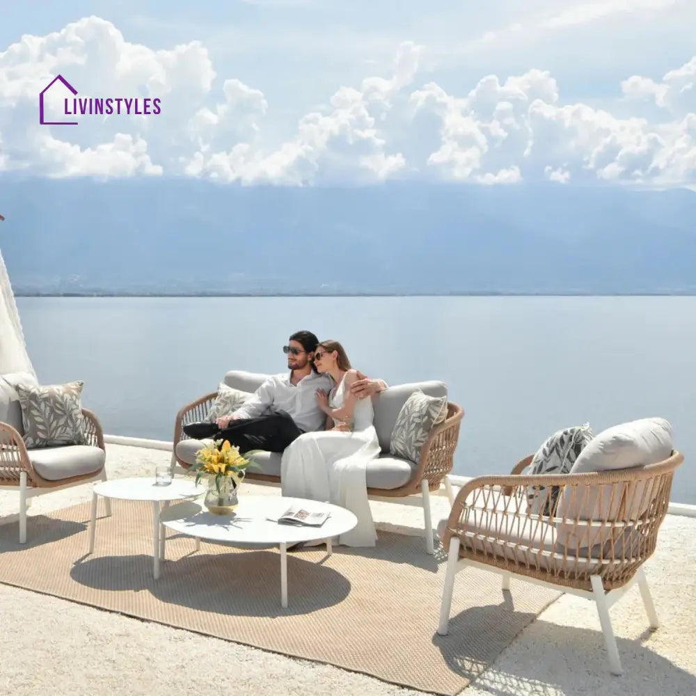 Nandita Outdoor 4 Seater Rope Conversation Sofa Set - Sofa Set