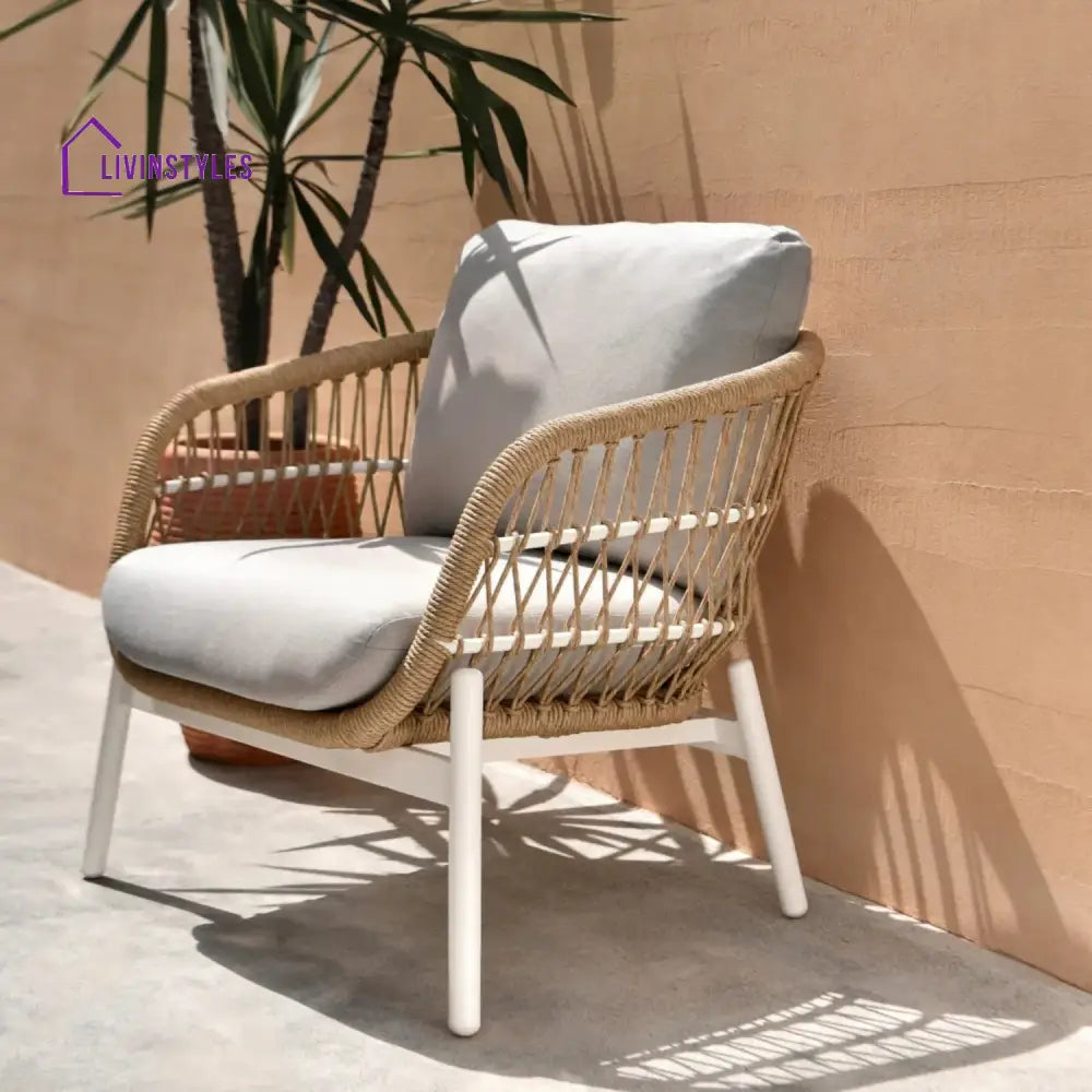 Nandita Outdoor 4 Seater Rope Conversation Sofa Set - Sofa Set