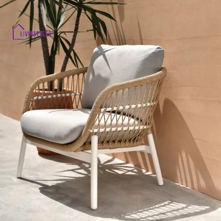Nandita Outdoor 4 Seater Rope Conversation Sofa Set - Sofa Set