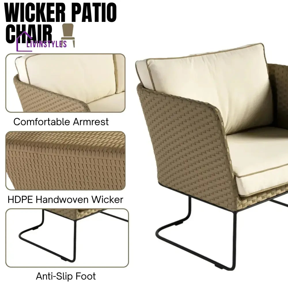 Naomi 5-Piece All Weather Wicker Sofa Set - Sofa Set