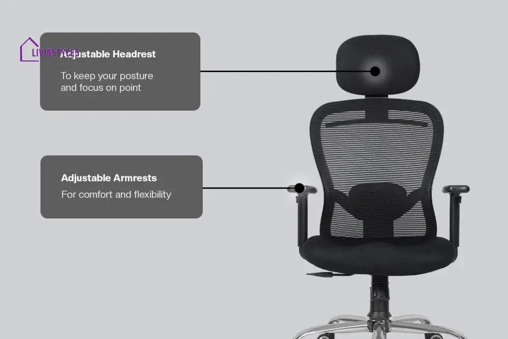 Narsa Crystal V2 High Back Mesh Office Chair Efficient Chairs