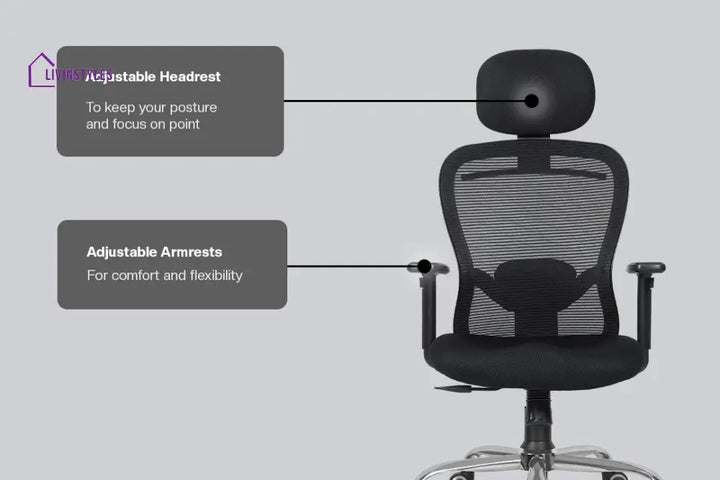 Narsa Crystal V2 High Back Mesh Office Chair Efficient Chairs