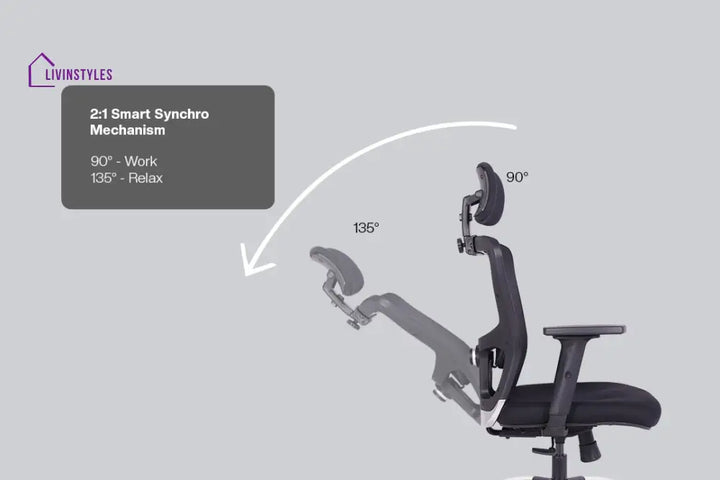 Narsa Crystal V2 High Back Mesh Office Chair Efficient Chairs