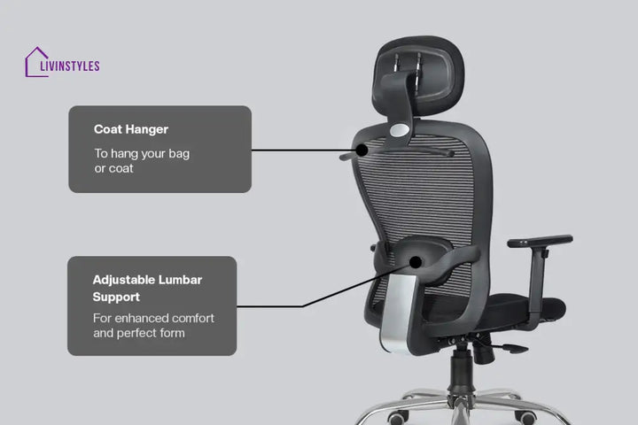 Narsa Crystal V2 High Back Mesh Office Chair Efficient Chairs