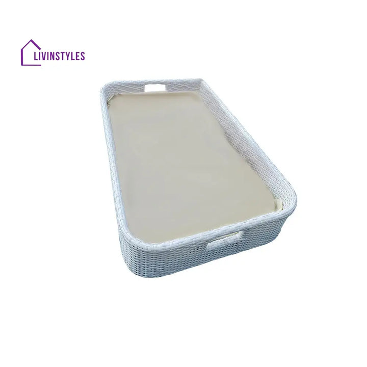 Narsa Luxury Floating Serving Tray For Swimming Pool - White(Rectangle)