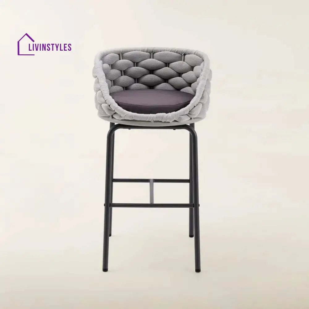 Natalia 2-Piece Outdoor Rope Bar Chairs – Stylish Comfort Built to Last - Bar Chairs