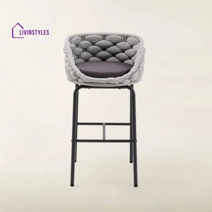 Natalia 2-Piece Outdoor Rope Bar Chairs – Stylish Comfort Built to Last - Bar Chairs