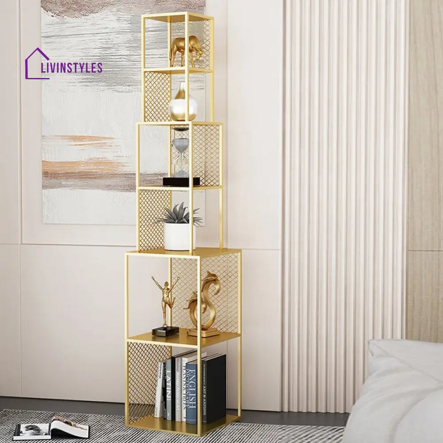 Natalia Stainless Steel Frame Storage Shelves