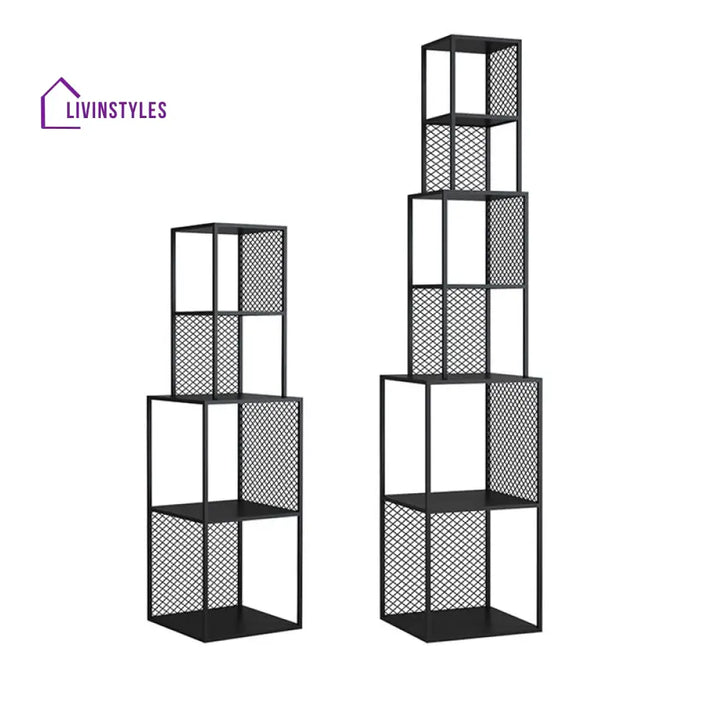 Natalia Stainless Steel Frame Storage Shelves