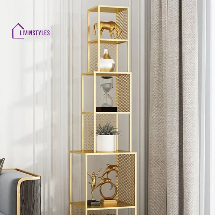 Natalia Stainless Steel Frame Storage Shelves