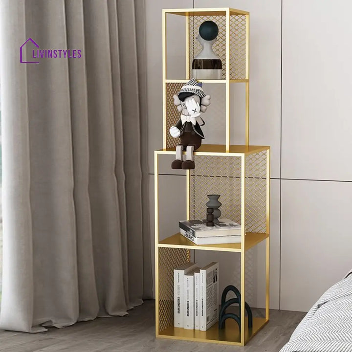 Natalia Stainless Steel Frame Storage Shelves