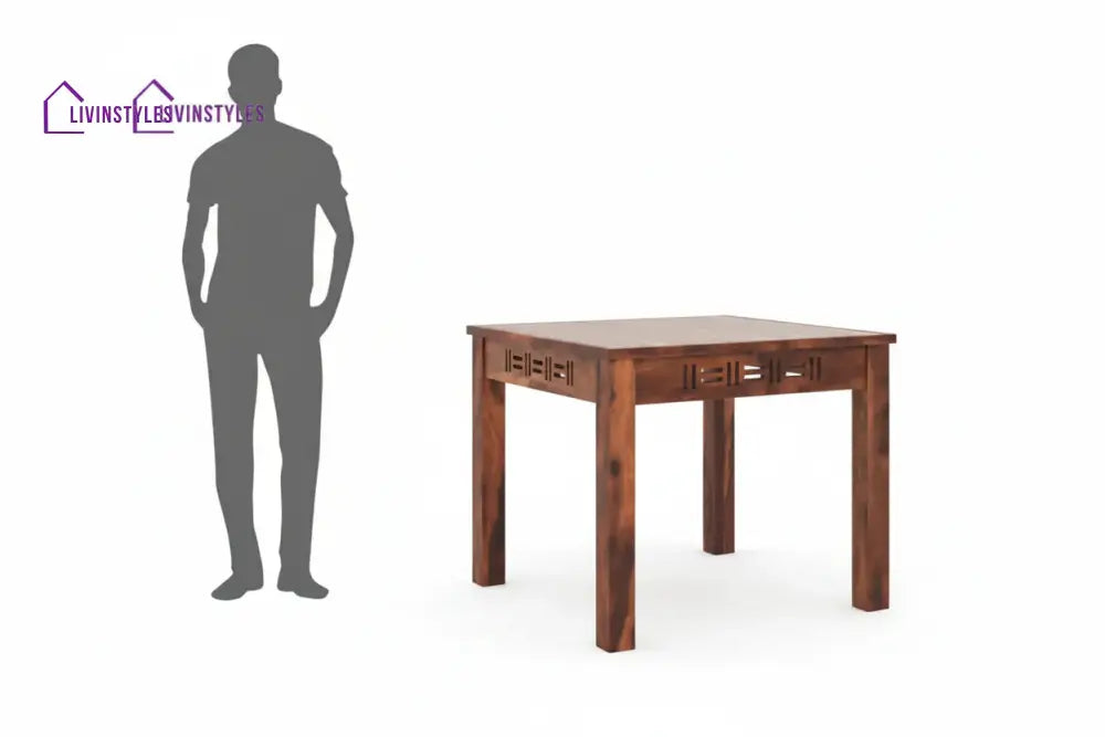 Adiva 4 Seater Sheesham wood Dining Set with Adiva Sheesham Dining Chair
