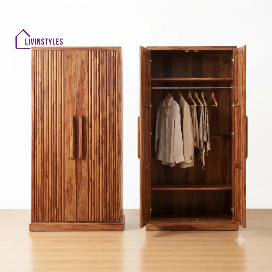Navika Wooden Wardrobe for Clothes | Cupboard for Clothes