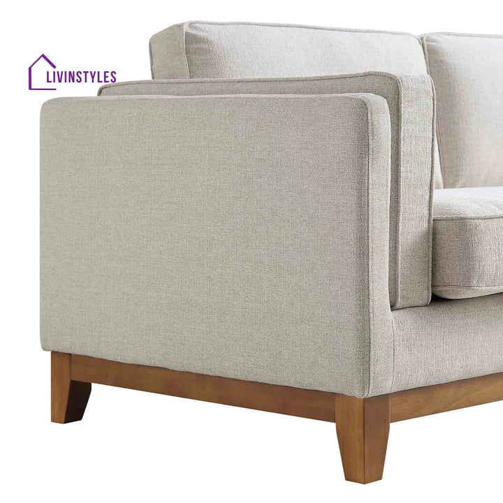 Dipley Oatmeal Fabric Sofa 2-Seater Sofas