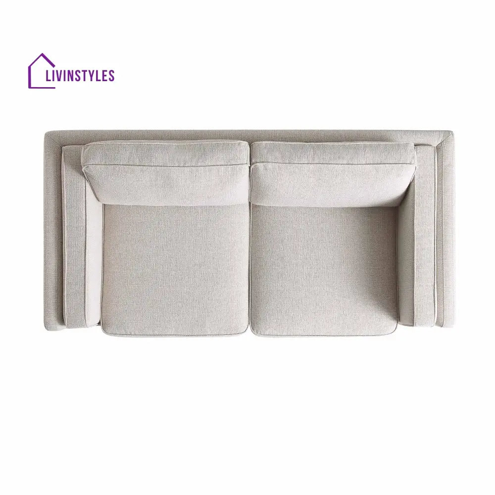 Dipley Oatmeal Fabric Sofa 2-Seater Sofas