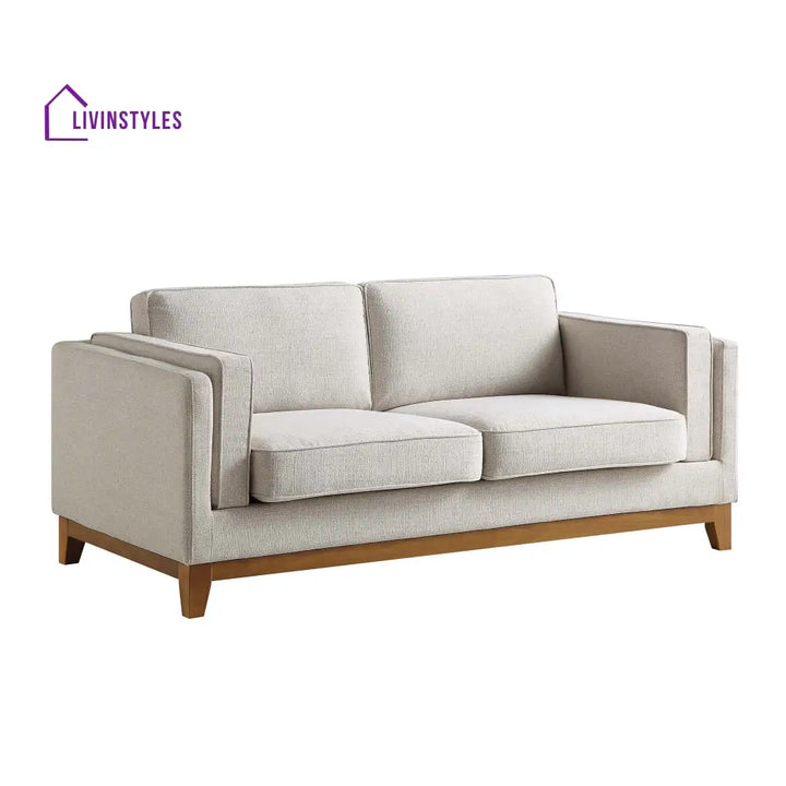Dipley Oatmeal Fabric Sofa 2-Seater Sofas