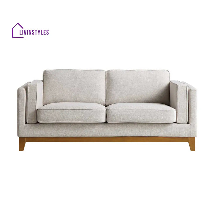 Dipley Oatmeal Fabric Sofa 2-Seater Sofas