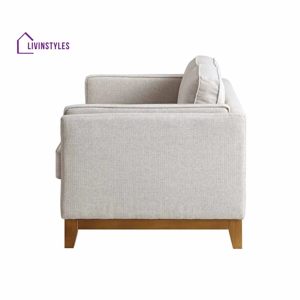 Dipley Oatmeal Fabric Sofa 2-Seater Sofas