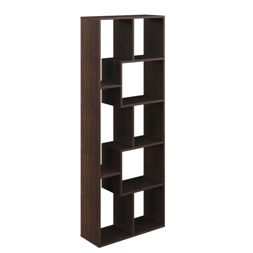 Navya Wenge Wooden Book Shelf – Stylish Storage for Living & Study Rooms Bookshelf Cabinet & Rack