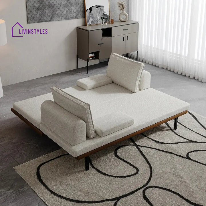 Naysa Solid Wood Sofa Come Bed for Living Room