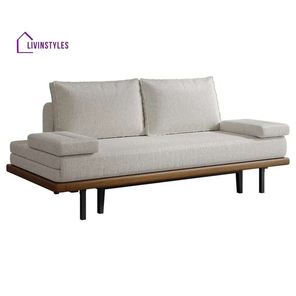 Naysa Solid Wood Sofa Come Bed for Living Room
