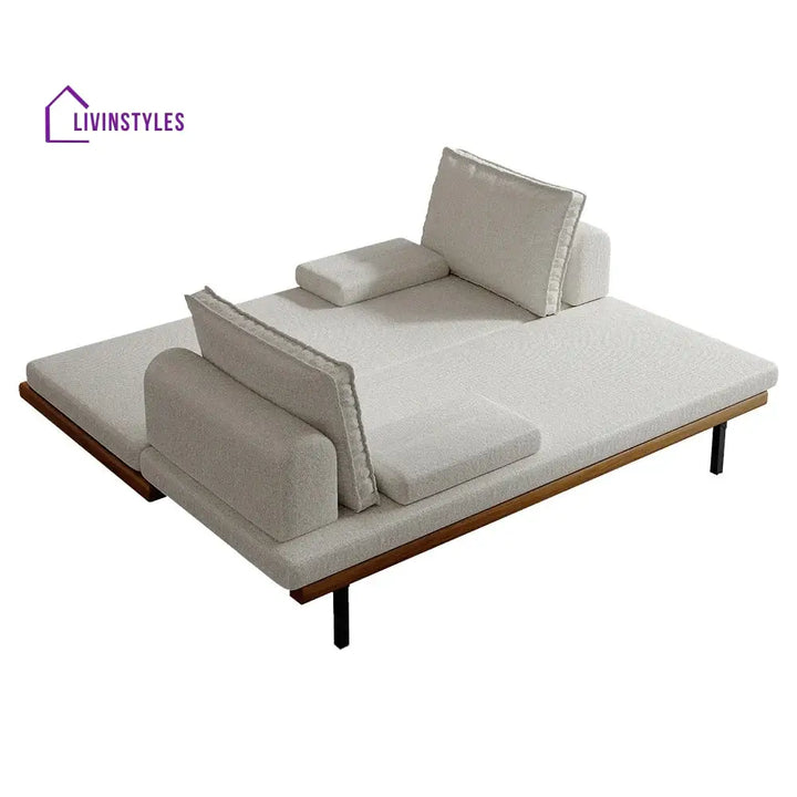 Naysa Solid Wood Sofa Come Bed for Living Room