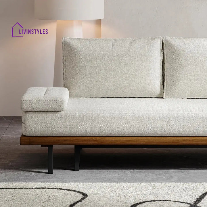 Naysa Solid Wood Sofa Come Bed for Living Room