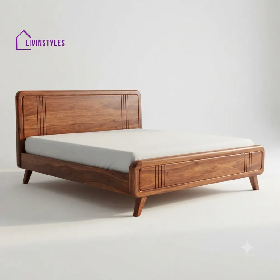 Ncumisa Wooden Double Bed | King Size Bed | Queen Size Bed - Bed Without Storage