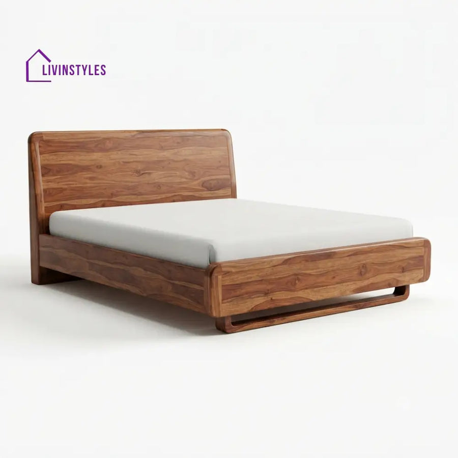 Ndileka Wooden Double Bed | King Size Bed | Queen Size Bed - Bed Without Storage