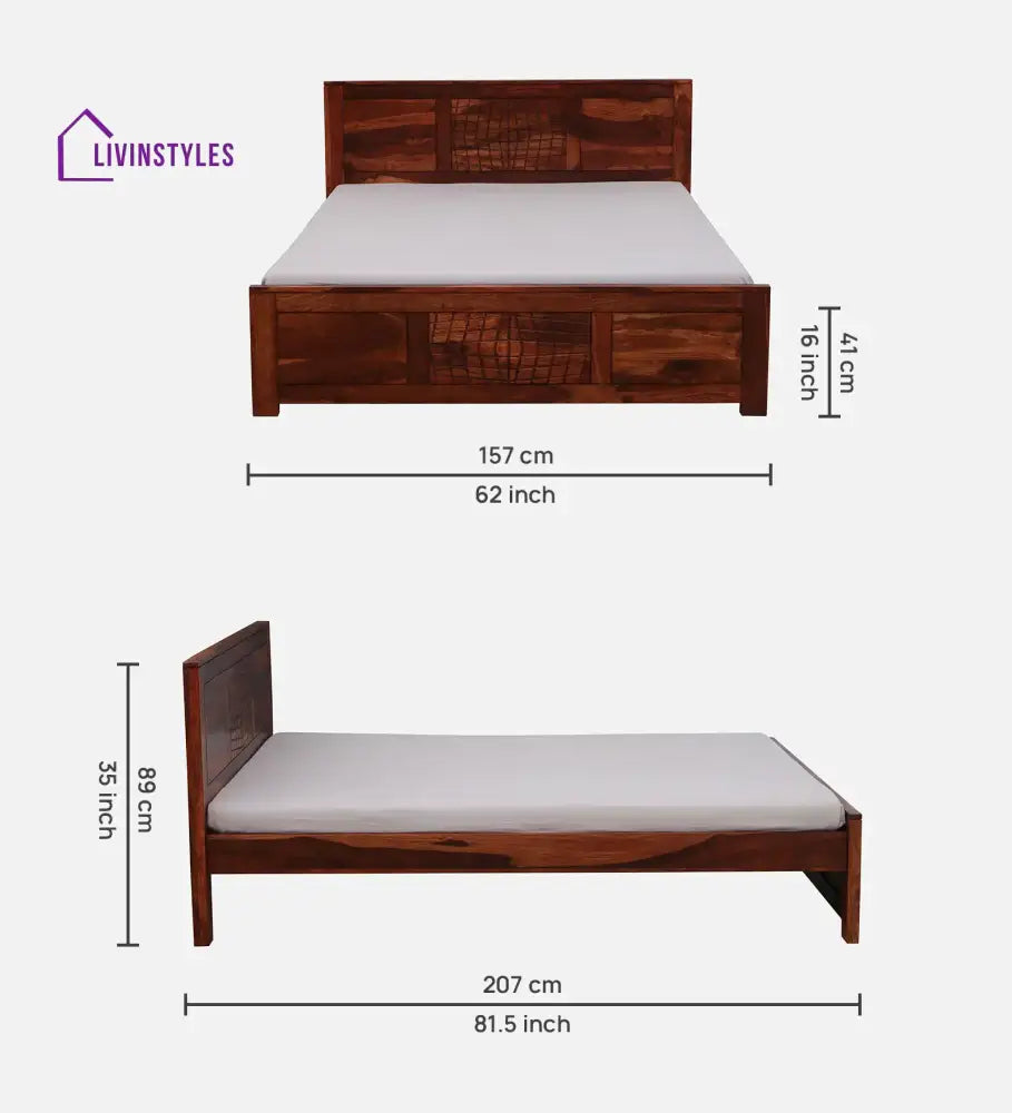 Harmonia Solid Wood Contemporary Beds Bed without storage