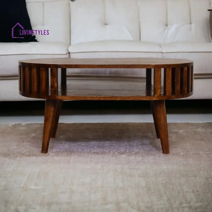 Neelam Solid Wood Coffee Table for Living Room