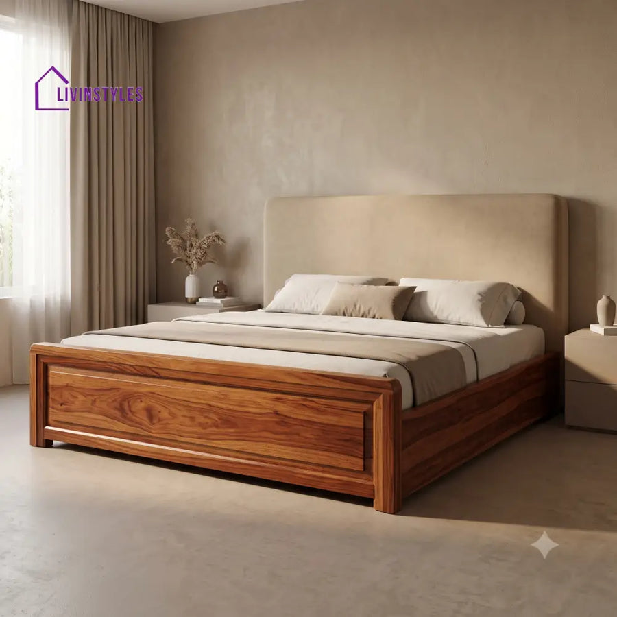 Neelaveni Wooden Bed | Solid Wood Double Bed | Wooden King size bed & Wooden Queen size bed