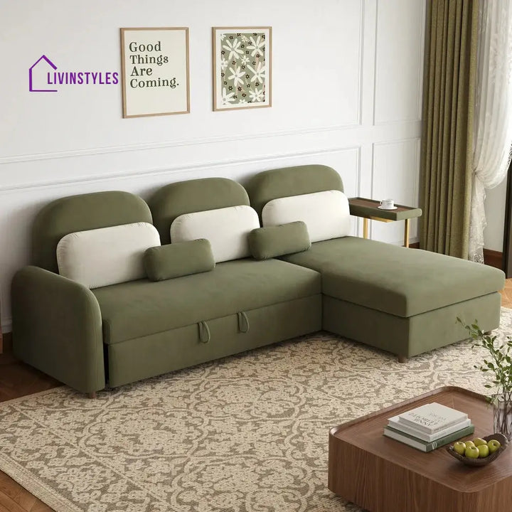 Neeti Fabric Sofa Come Bed for Living Room