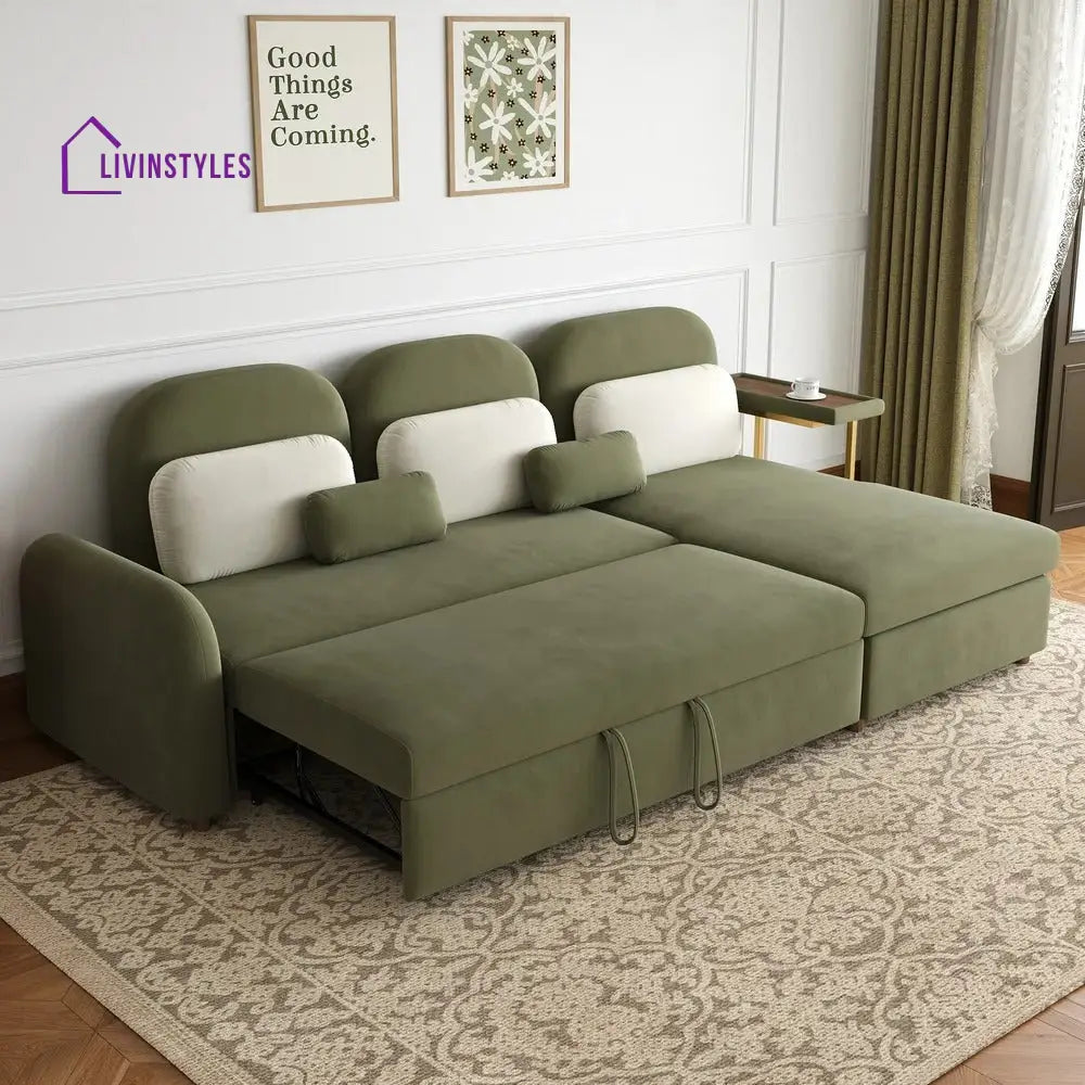 Neeti Fabric Sofa Come Bed for Living Room