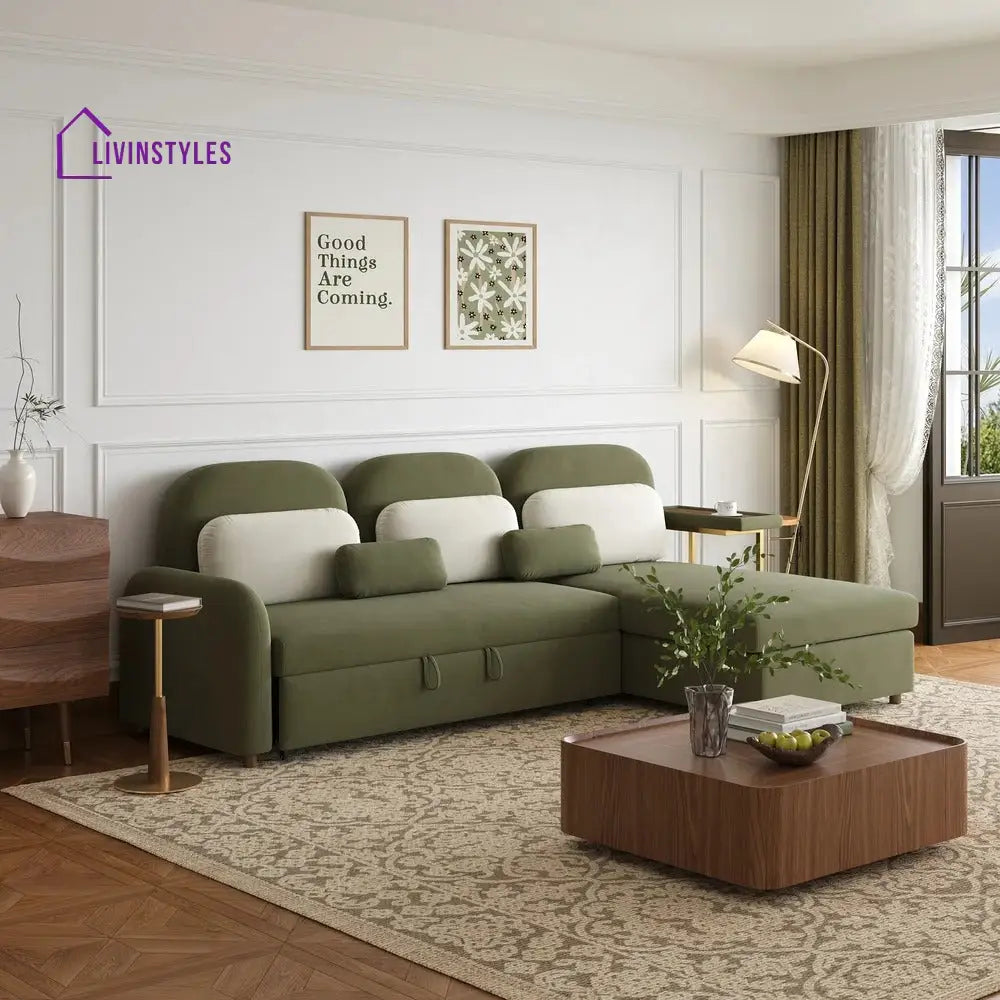 Neeti Fabric Sofa Come Bed for Living Room